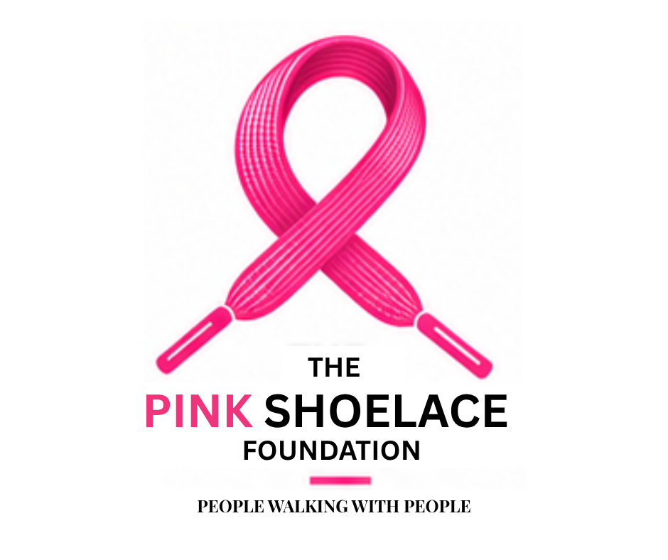 The Pink Shoelace Foundation. People walking with people.